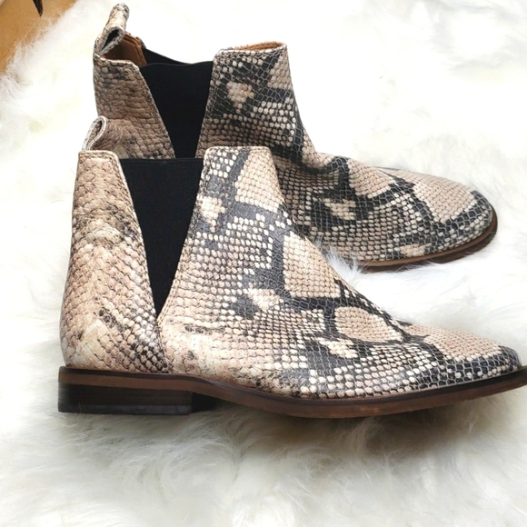 Lucky Brand leather Boot snake Haylia 7M new Chelsea boots - Picture 12 of 15